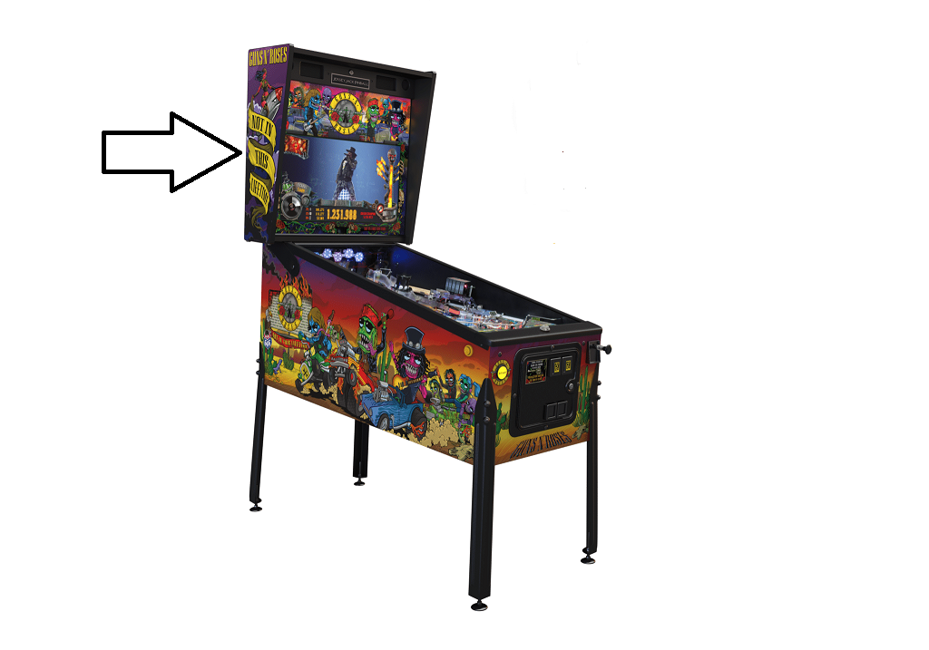 JJP GUNS 'N ROSES STANDARD Pinball Machine Game HEAD DECAL 5505 for